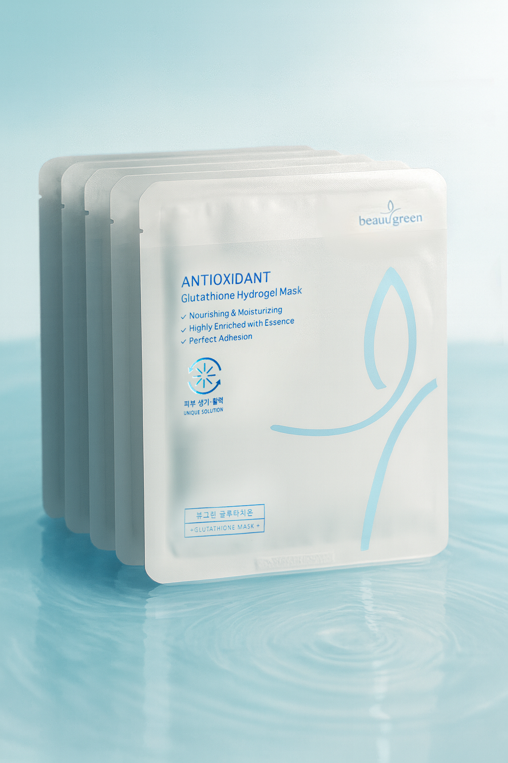 Beauugreen Antioksidan Glutatyon Hidrojel Maske | 5 adet | Korean Cosmetics - Glutathione Hydrogel Mask