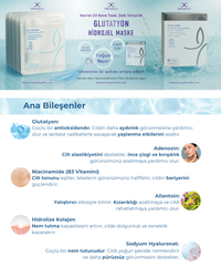 Beauugreen Antioksidan Glutatyon Hidrojel Maske | 1 adet | Korean Cosmetics - Glutathione Hydrogel Mask