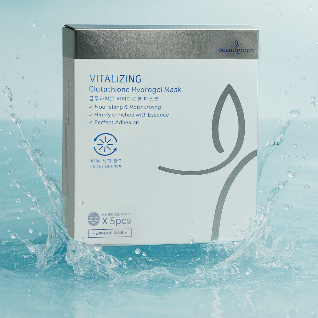 Beauugreen Antioksidan Glutatyon Hidrojel Maske | 5 adet | Korean Cosmetics - Glutathione Hydrogel Mask